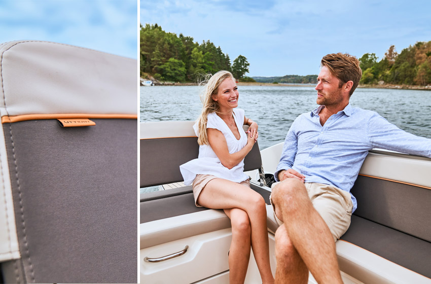 Style Upgrade: Stone Brown/Ecru Upholstery and Cool Beige Hull Color